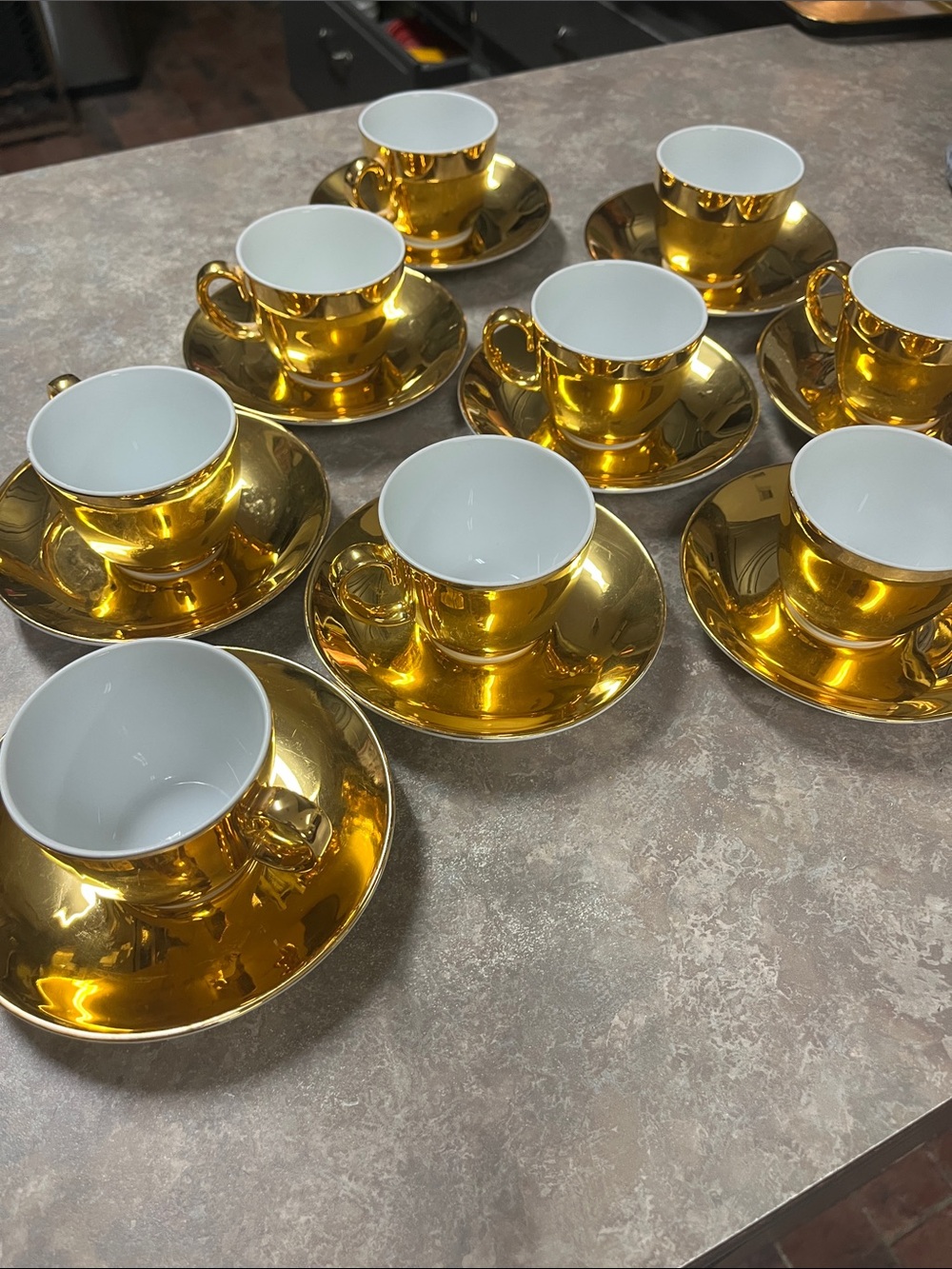 Vintage Gold Royal Worcester England Cup & Saucer set